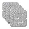 Spare microfibre frame pads 4-pack for Cristall Clean Pro window robot