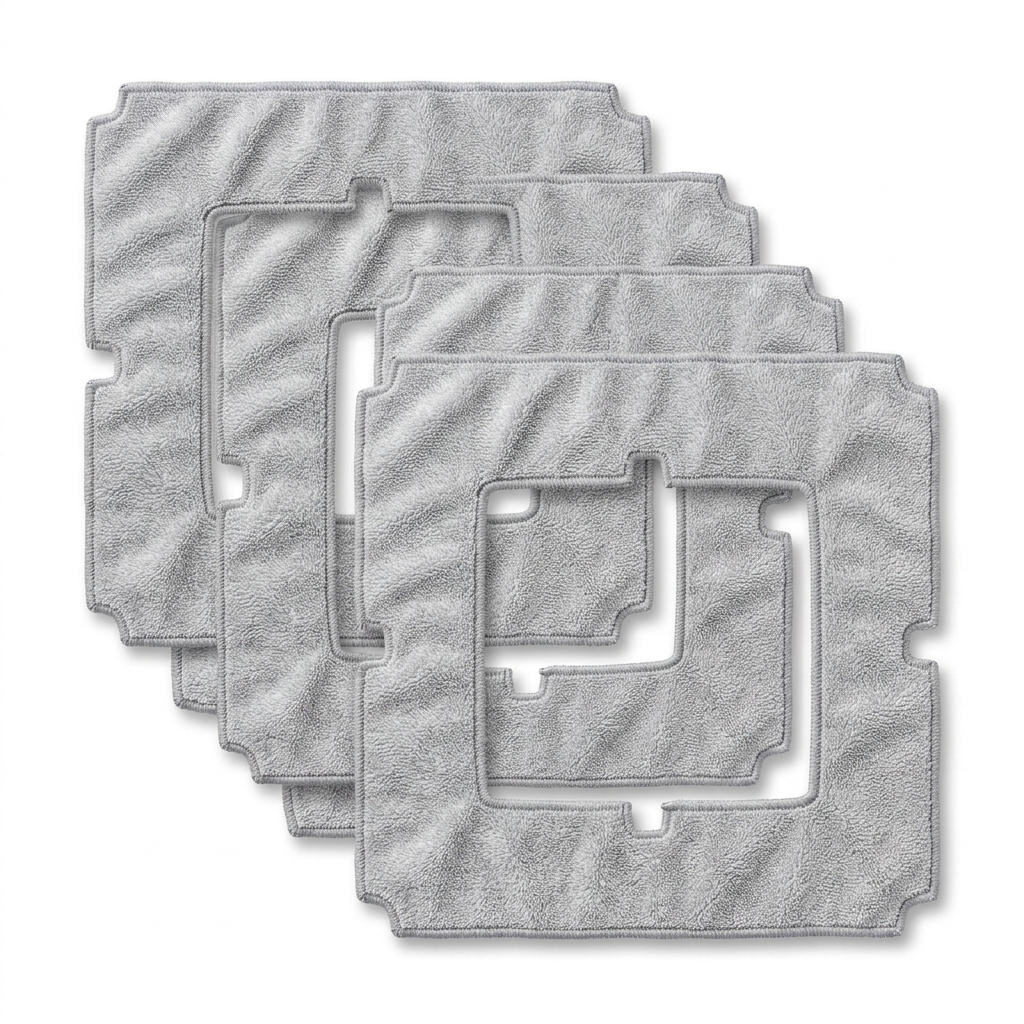 Spare microfibre frame pads 4-pack for Cristall Clean Pro window robot