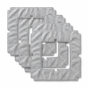 Spare microfibre frame pads 4-pack for Cristall Clean Pro window robot