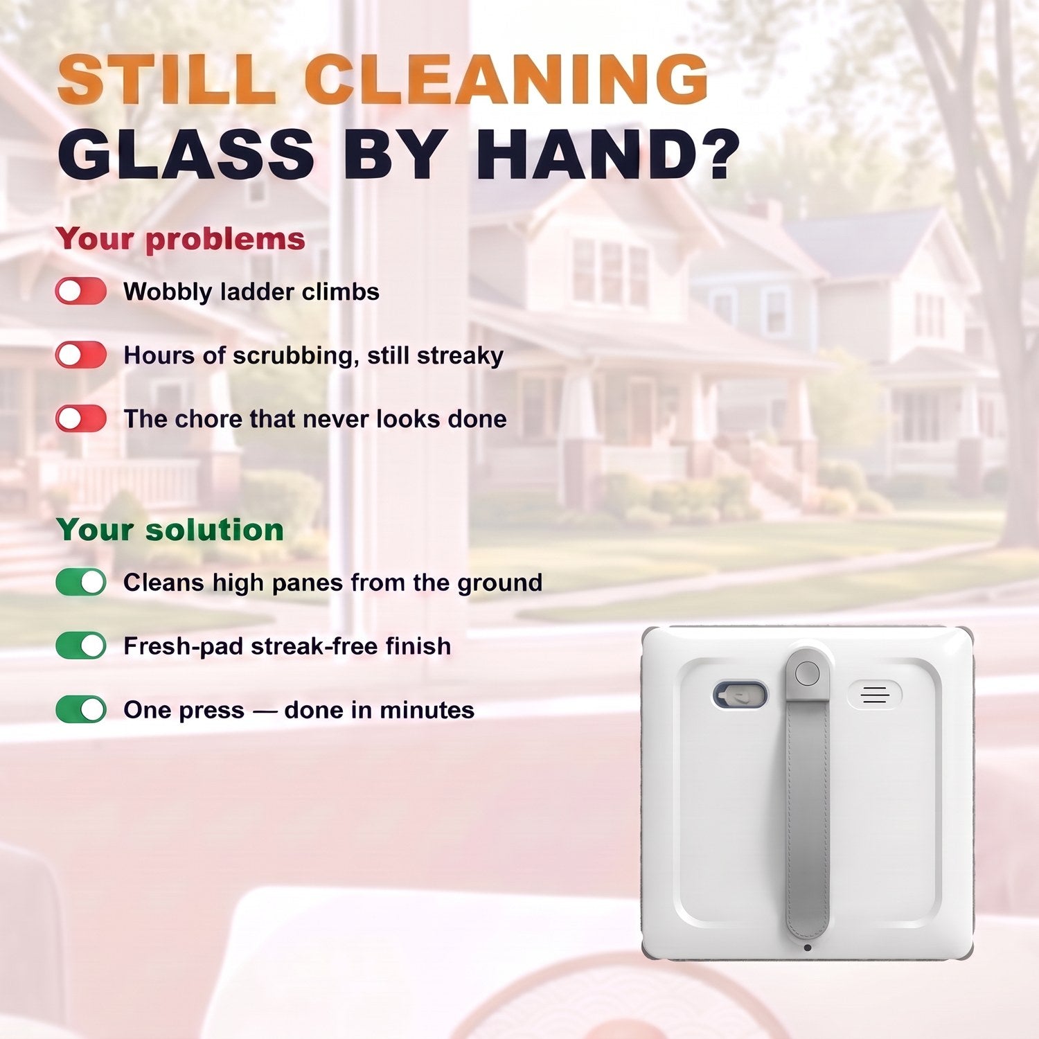 Why hand cleaning leaves streaks compared to hand washing